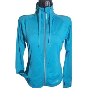Champion Women's Blue Zip-Up Performance Jacket S
